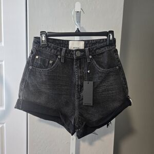 Black Denim Women Shorts